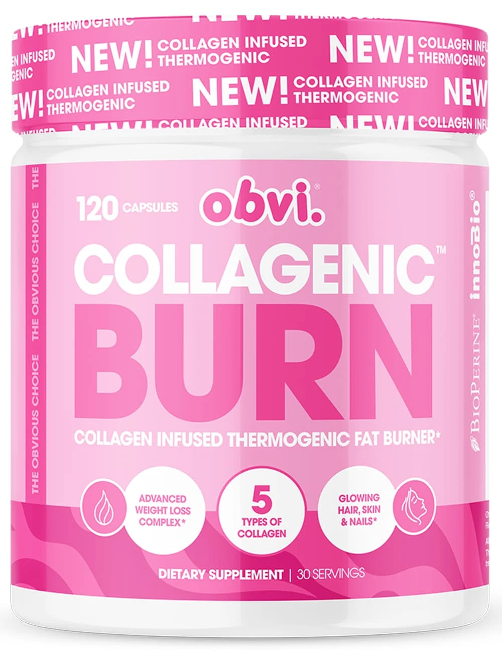 Obvi Collagenic Burn - Collagen Infused Thermogenic Fat Burner
