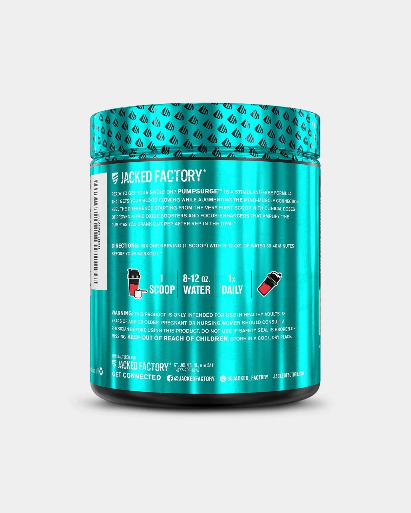 Jacked Factory Pump Surge Stim-Free Pre-Workout - Image 6