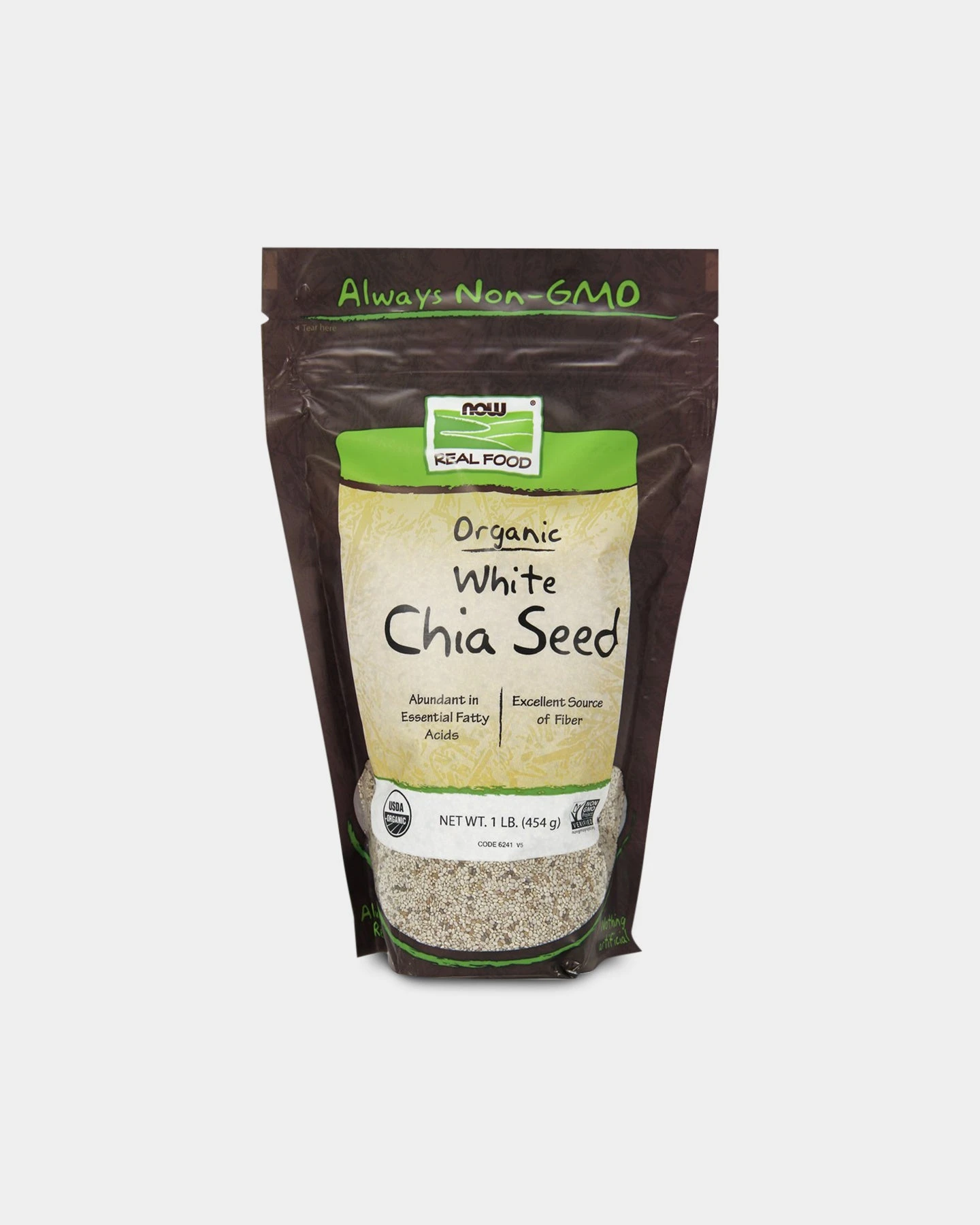 NOW White Chia Seeds - Image 2